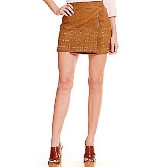 Buffalo David Bitton Suede Charley Skirt Medium - Picture 1 of 8